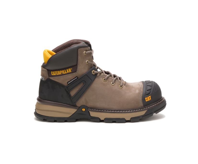 Caterpillar Excavator Superlite Waterproof Nano Toe - Mørke Brune Vernestøvler Herre - Norge ( BOSCF